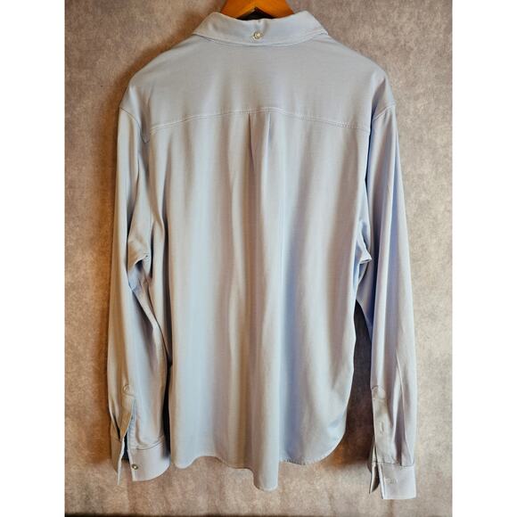 Tommy Bahama Men's The Lucio Stretch L/S Button Up Dress Shirt. Blue. Size XL - Picture 3 of 5